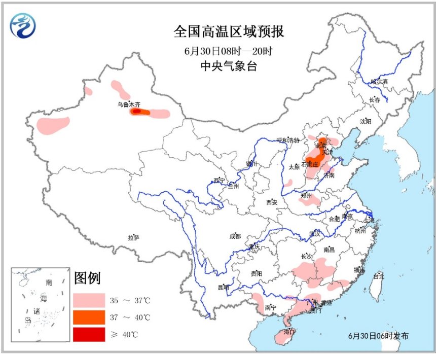 長江中下游強降雨注意防范